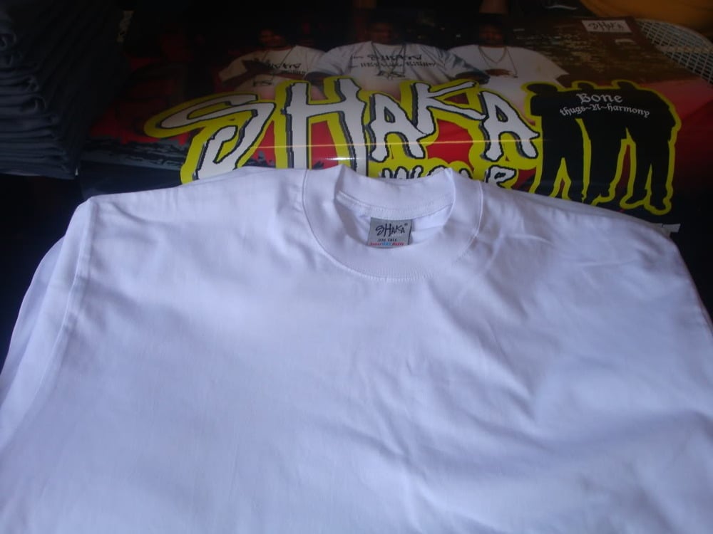 Plain SHAKA Heavy Short Sleeve T-shirts - 6 pieces