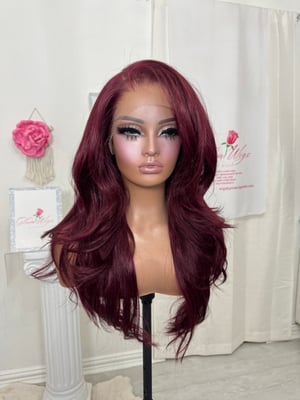 Image of Burgundy free part luxury (ready to ship) 