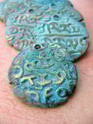 Image of Burmese Replica Coin in Verdigris 