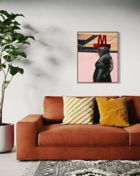 Image 9 of Painting / maleri / "København – Malerdrømme og tankestreger – Metrokonen" / 60x75 cm