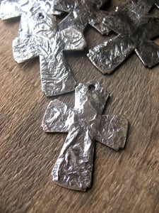 Image of Warriors Cross - Fused Fine Silver on Copper