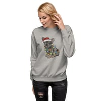 Image 1 of Frenchie Xmas Lights Crewneck