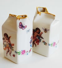 Image 1 of Drippy Gold & Cherubs Milk Jug