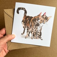 Image 5 of Cat Nuzzles - Set Of 4 Luxury Greetings Cards