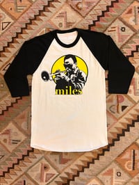 Image 1 of Miles Davis baseball shirt Sz XS-2XL 