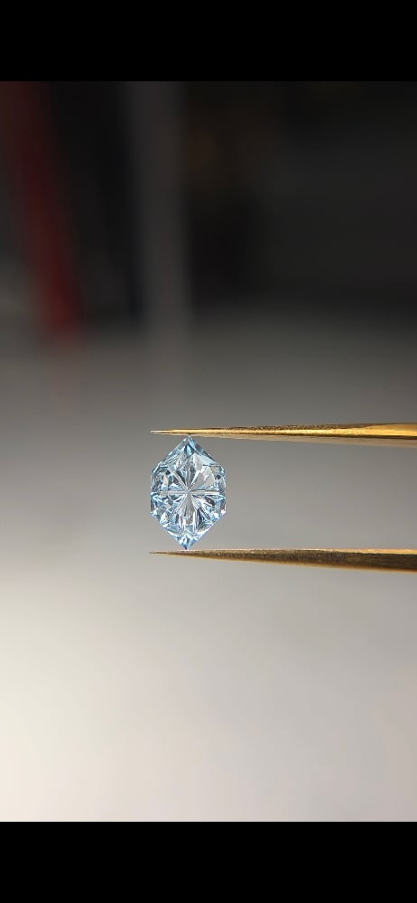 Image of Arctic Glacier Sapphire — Dutch Marquise Fantasy Cut