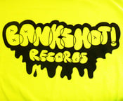 Image of BANKSHOT! Records Graffitti Logo S/S Shirt (Neon Yellow)