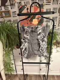 Image 2 of Fashion nova gray distressed shorts