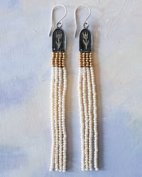 Image 3 of Reliquary I - Tulip Fringe Earrings