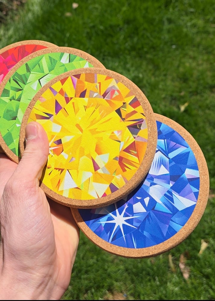 Image of Gemstone Coasters 