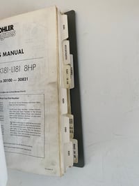 Image 4 of Kohler K-Series Part Manuals Binder