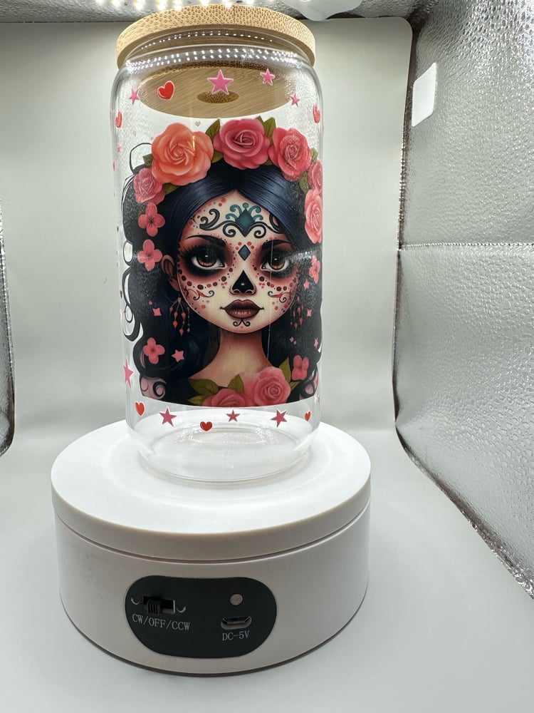 Image of Catrina glass cup 