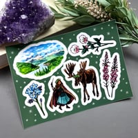 Image 1 of Moose Familiar Sticker Sheet