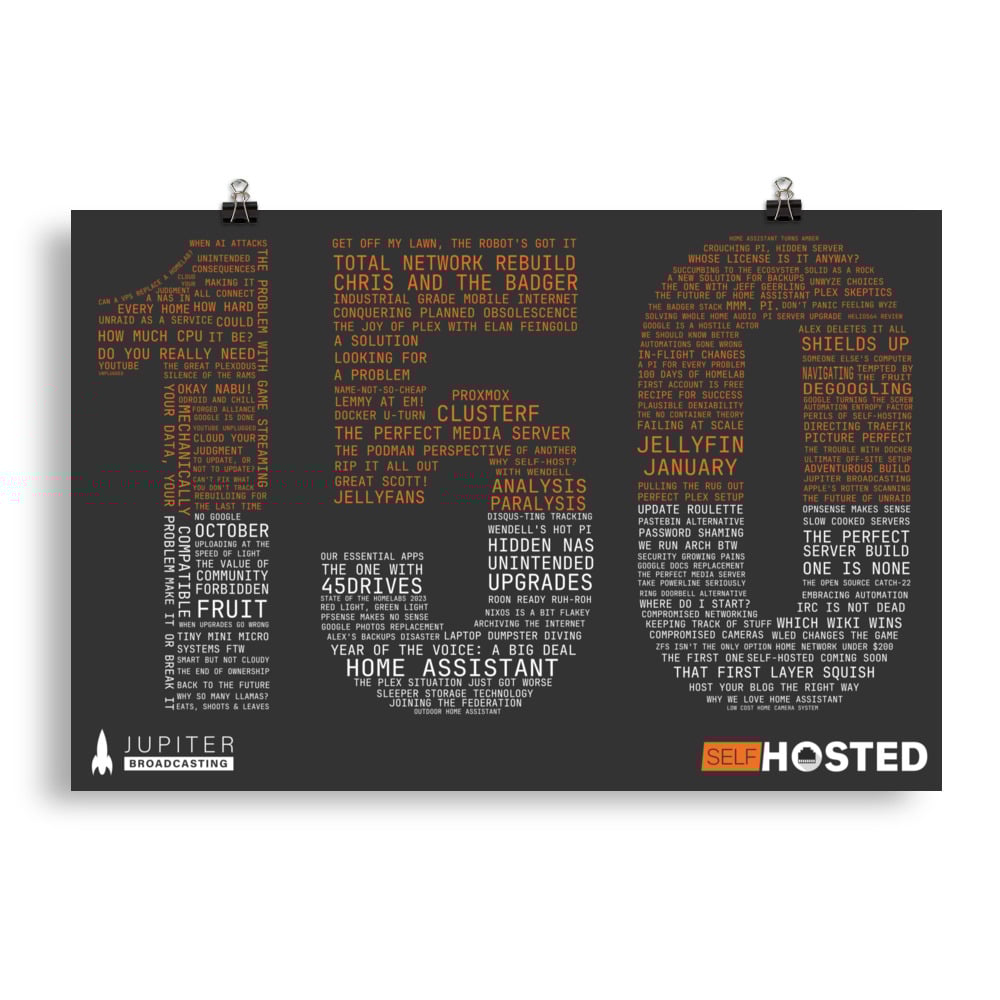 Self-Hosted Episode 150 Celebratory Poster