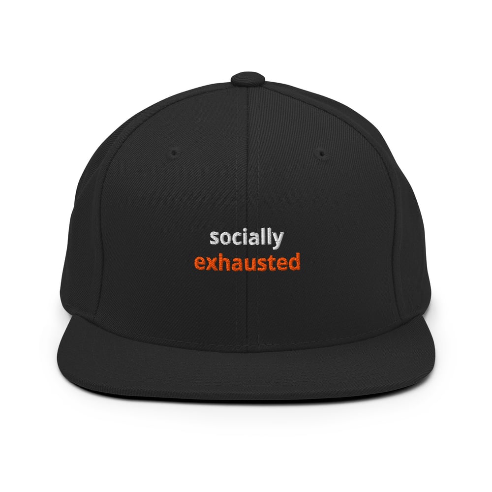 Image of Socially Exhausted Snapback - Classic