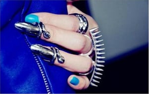 Image of Double Finger Spike Ring