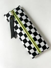 Image 3 of Checkered pencil pouch 