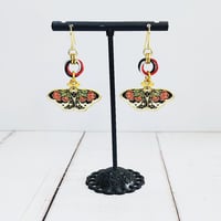 Image 2 of Moth Moebius Earrings 