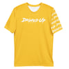 Dripped Up Men's Iso Sleeve T-Shirt (Yellow/White)