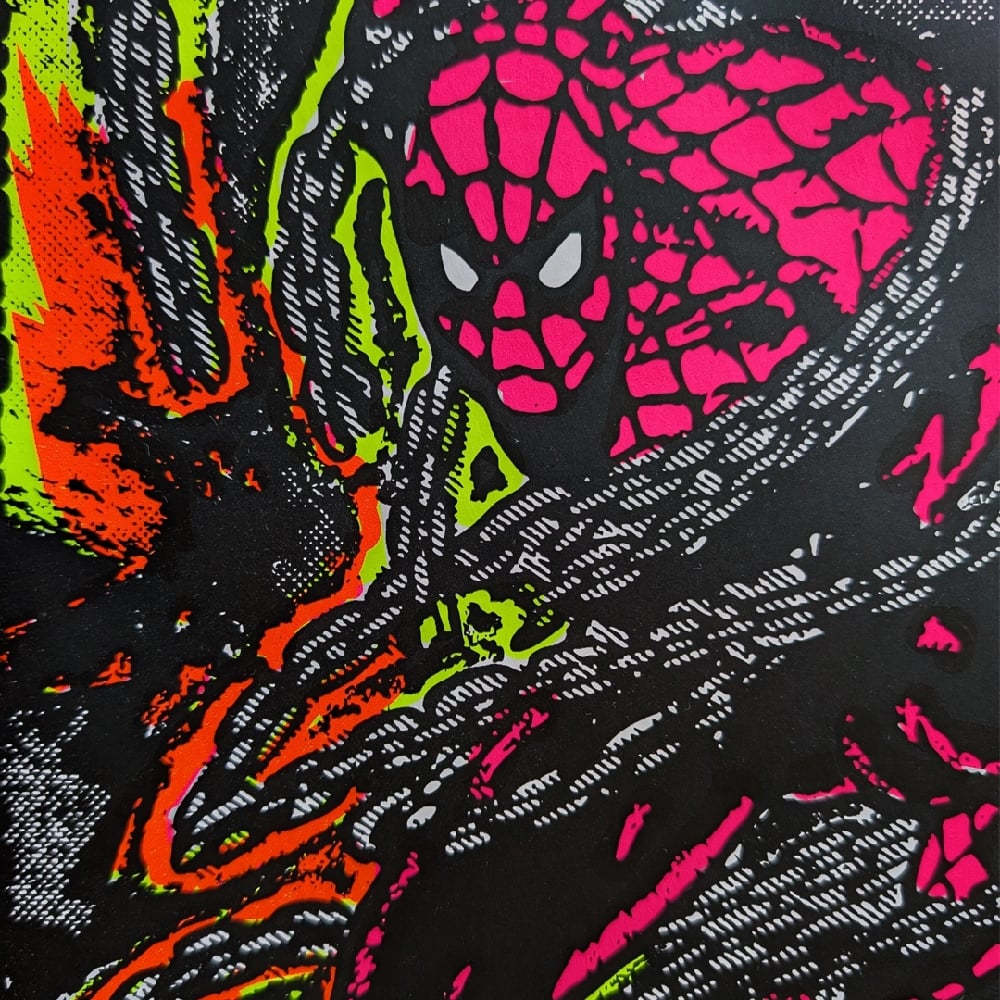 ZACHMERRILLPRINTS — Spider Strength! Blacklight Poster