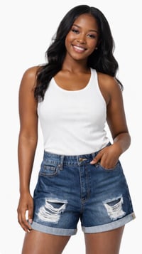 Image 5 of New Sz.12 Forever 21 Denim shorts #847*15