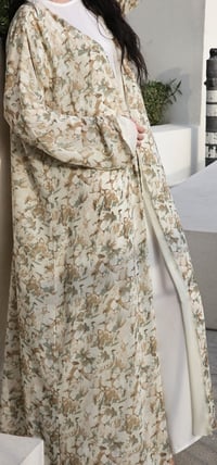 Image 2 of Dalia beige abaya 