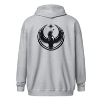 Image 8 of Zipper Hoodie - Rebel Loon Back Print