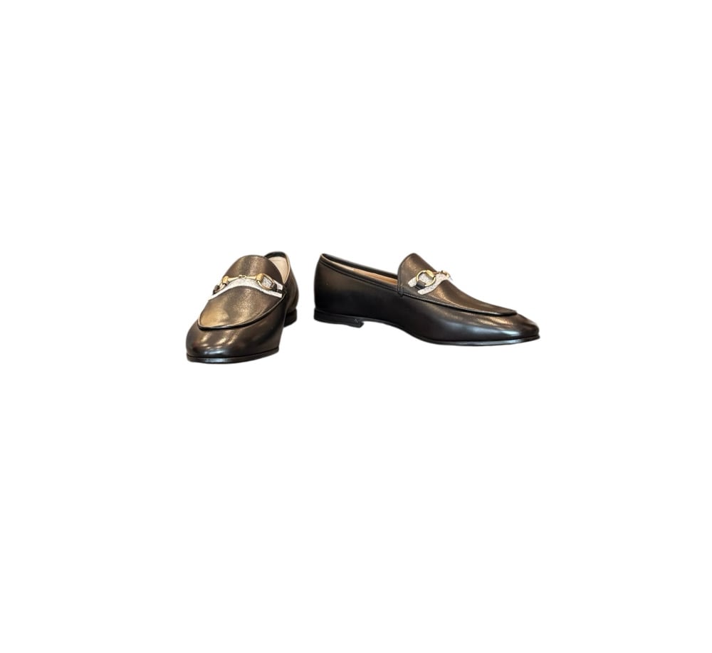 Image of Gucci Size 37.5 Horsebit Loafers 1231-2