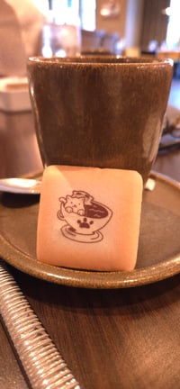 Image 1 of Cat-fé Biscuit Plush Button