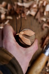 Image 8 of Maple/Sycamore Seed- Pendant  Necklace 