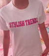 “Stylish Trendz” Glitter Graphic Tee!!