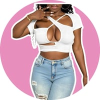 Image 2 of Cut-Out Fitted Shirt