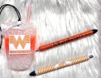 Image 1 of Whataburger Freshie & Glitter Pen Set