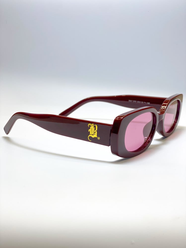 Image of BLE$$ING$®️ RYL MAROON FRAMES / MRN TINT