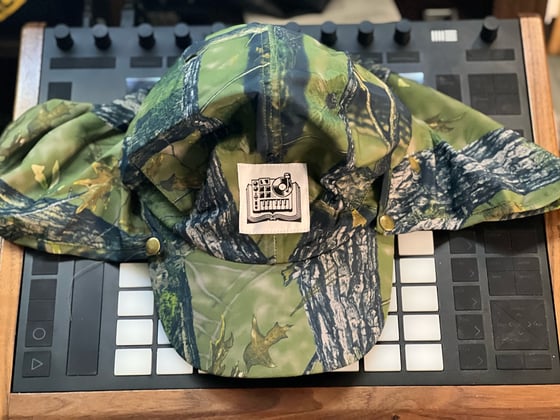 Image of Camper 5-panel TFS Logo hat with Detachable Neck Protector