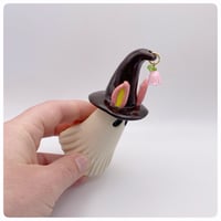 Image 3 of Pink Bunny Witch 11 cm