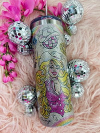 Image 1 of Barbie Glitter Tumbler