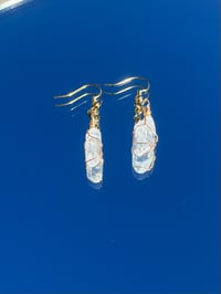 Clear Quarts Earrings 