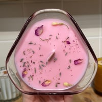 Image 1 of strawberry, raspberry scented candle