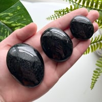 Image 1 of Black Tourmaline Palmstone