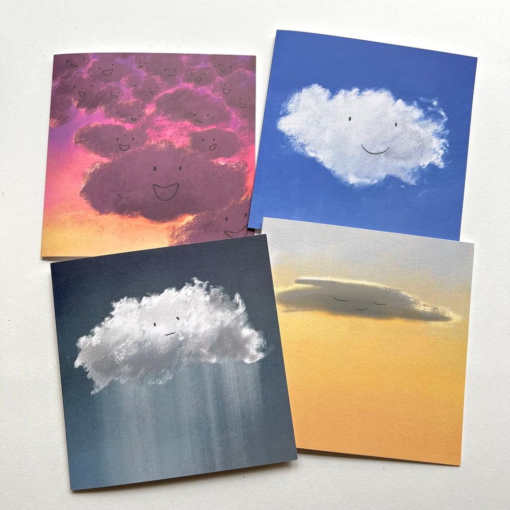Image of Clouds - Set Of 4 Luxury Greetings Cards