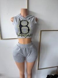 Bog grey short set 