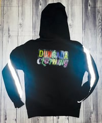 Image 3 of Ladies Black Reflective Ladies Tracksuit 