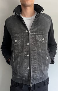 Image 6 of Cabane de Zucca Trompe L'oeil Denim Jacket - M