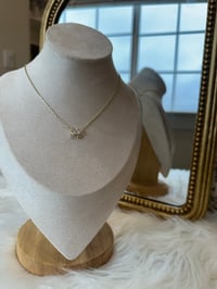 Image 3 of Crystal Bow necklace