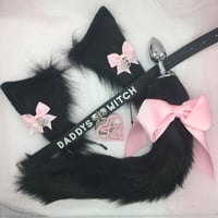 Black / pink 🧙‍♀️ Kitten 🐈‍⬛🐾 petplay set 