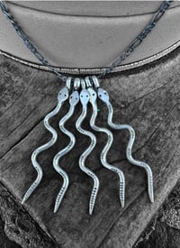 Image 1 of Ride the Sky Sterling Silver Snake Pendant