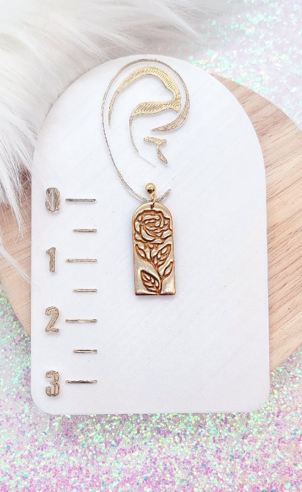 Image of Golden Rose Dangles 
