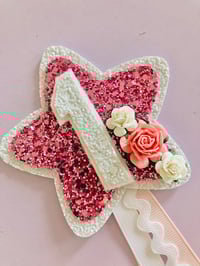 Image 1 of Pink birthday badge