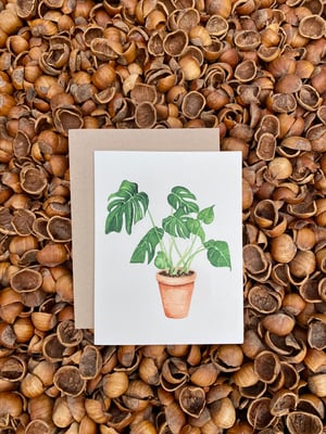 Image of Monstera Greeting Card